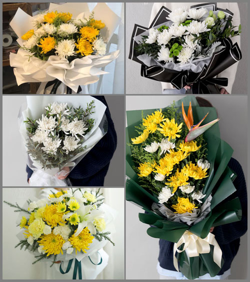 山东济宁嘉祥县黄垓乡老庵村白事花束代送